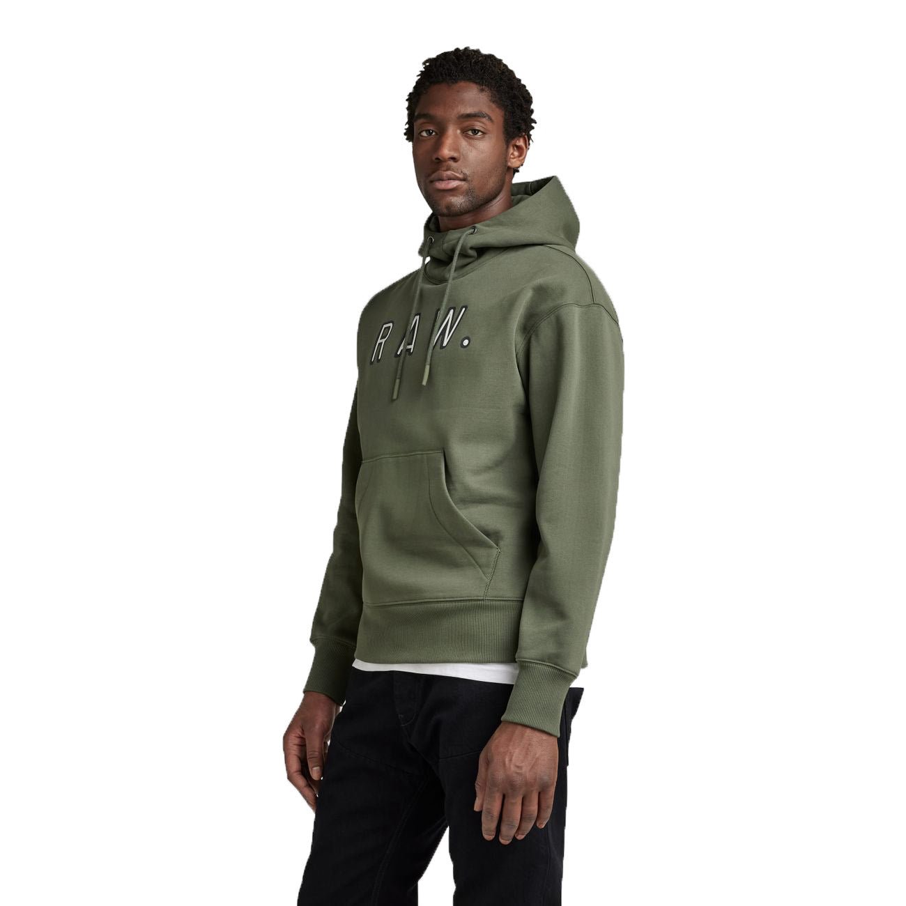 G-STAR RAW DENIM VULCANIC RAW LOOSE HOODED SWEAT Herren Sweatshirt - G-Star Raw Denim - SAGATOO - 8720346756523